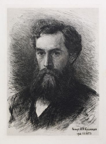 Pavel Tretyakov (after portrait by Ivan Kramskoi) 