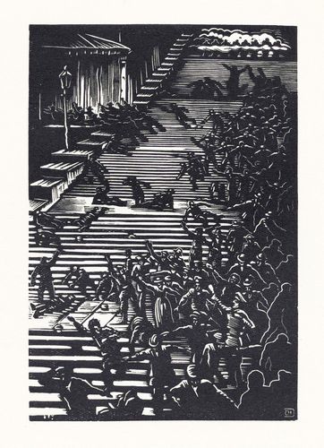 Расстрел демонстрантов на лестнице в Одессе в 1905 году